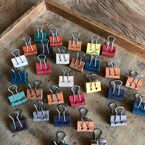 革クリップ・3個セット/Sサイズ1個Mサイズ2個】☆プレゼントに