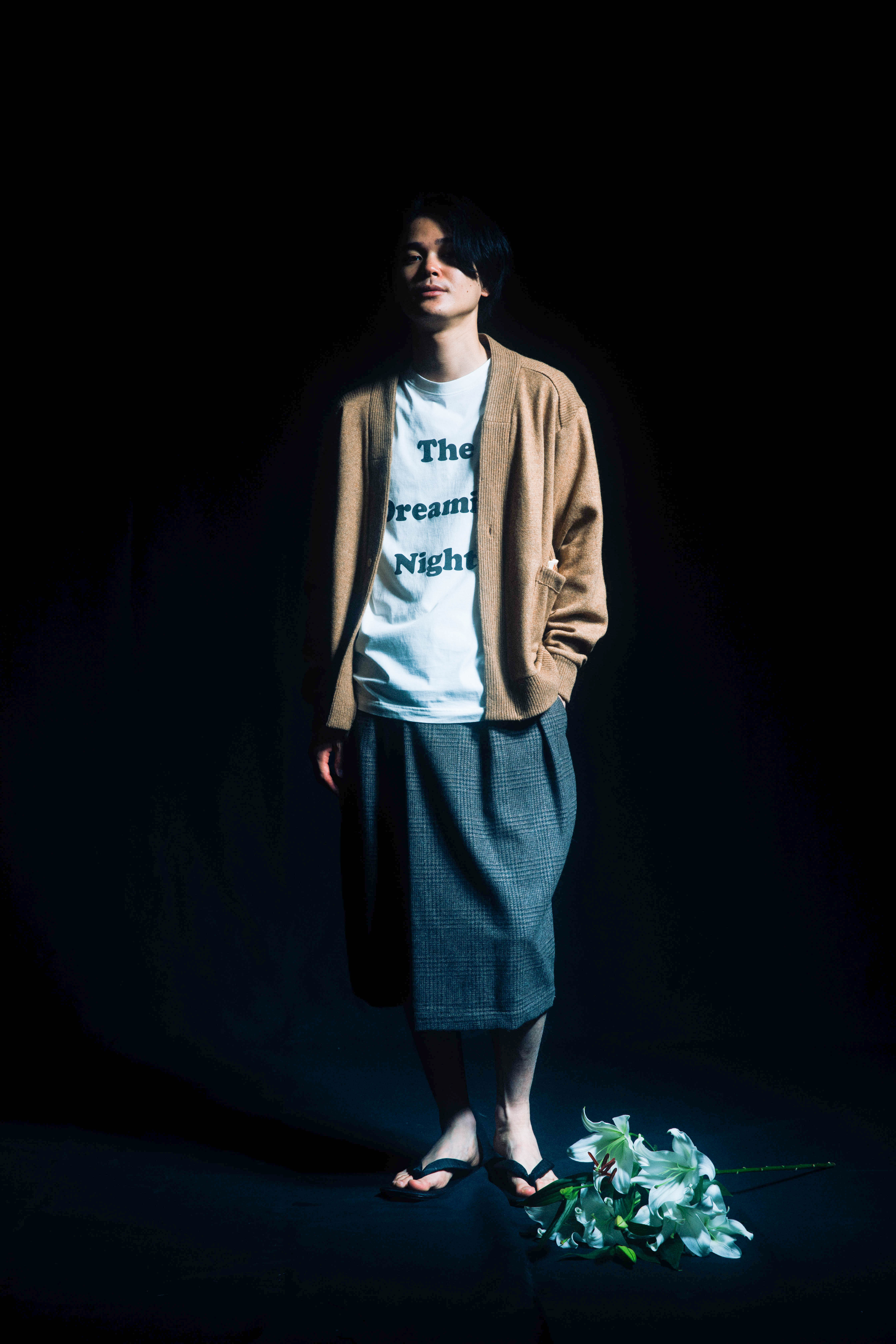 Recycle Wool Mix Cardigan（Beige)