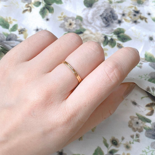 Niancui-18K/9K ゴールド リアル ダイヤモンド 細心の万能 スレッド