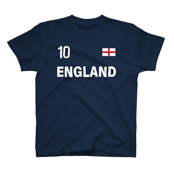 胸番号を選べる イングランド サッカー Tシャツ Football ENGLAND Tshirt 2枚目の画像