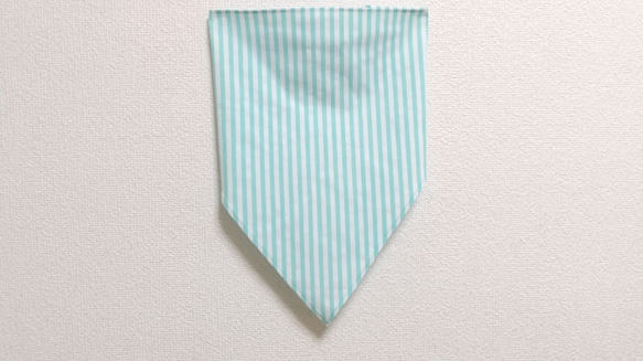 綿ポリ ストライプ  色・サイズが選べる 子供用三角巾 ゴム紐付 16枚目の画像