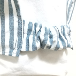 綿ポリ ストライプ  色・サイズが選べる 子供用三角巾 ゴム紐付 20枚目の画像