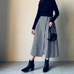 【再販】送0 新作タートルネックのシンプル薄手リブニット【タートルリブニット】 12枚目の画像