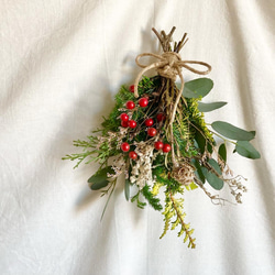 再々販｠クリスマスのインテリアに！サンキライと針葉樹のドライ