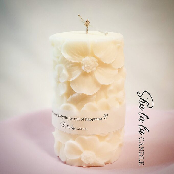 【Soy type】❁Flower Candle❁　~フラワー　キャンドル　ソイ~ 2枚目の画像