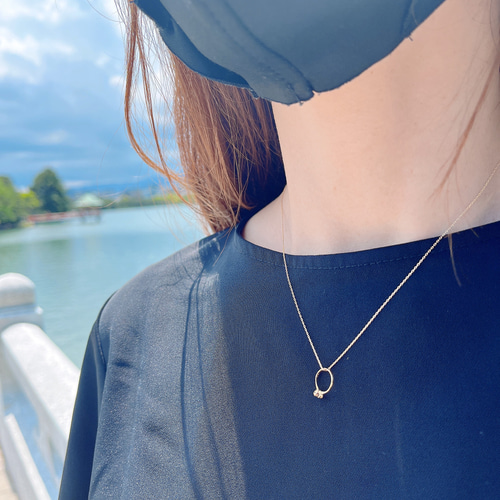 本日まで！！ベビーリングネックレス 11月 クリスマス限定ラッピング