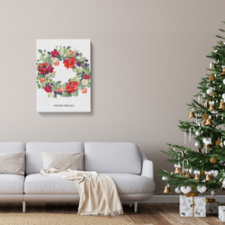 クリスマスツリーのキャンバス　/ i1060 / 冬景色　オーナメント　人気のクリスマスツリー 3枚目の画像