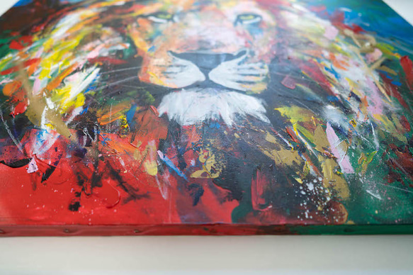 Title "LION" contemporary paint 第5張的照片