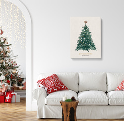 クリスマスツリーのキャンバス　/ i1058 / 冬景色　オーナメント　人気のクリスマスツリー 6枚目の画像