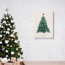 クリスマスツリーのキャンバス　/ i1058 / 冬景色　オーナメント　人気のクリスマスツリー 7枚目の画像