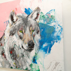 Title "Wolf"  contemporary paint 第3張的照片