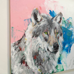 Title "Wolf"  contemporary paint 第4張的照片