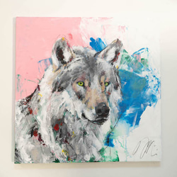 Title "Wolf"  contemporary paint 第1張的照片