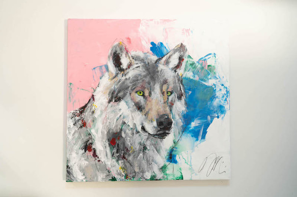 Title "Wolf"  contemporary paint 第1張的照片