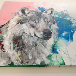 Title "Wolf"  contemporary paint 第5張的照片