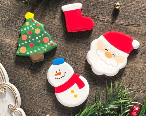 受注制作☆クリスマス4点セット マグネット マグネット Curumo 通販 