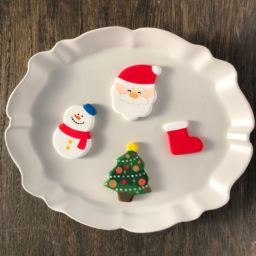 受注制作☆クリスマス4点セット マグネット マグネット Curumo 通販