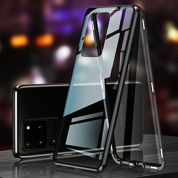 スマホケース スマホカバー Galaxy ケース【両面強化ガラス