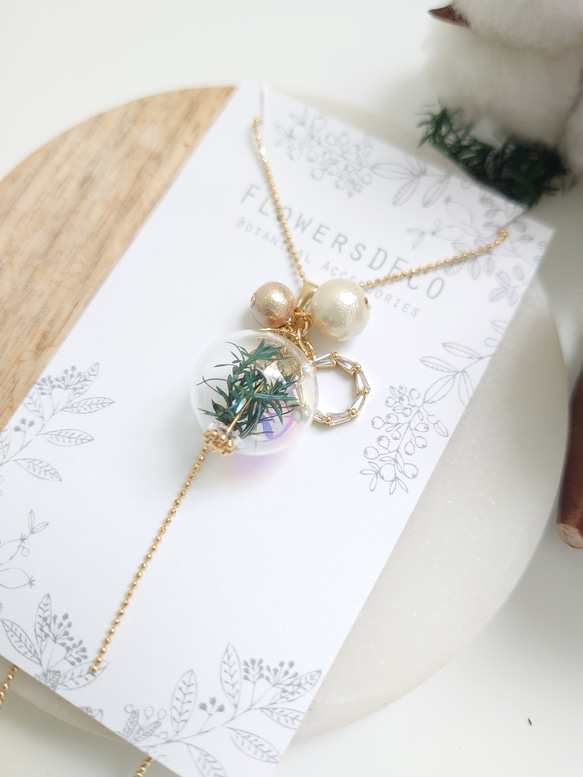 Zirconia &amp; Aurora Glass Conifer, Moon Star, Wreath [2 件套] 首次 第11張的照片