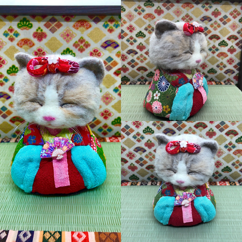 猫のお雛様 桃の節句 ひな祭り ラグドールスコティッシュフォールド