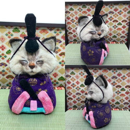 猫のお雛様 桃の節句 ひな祭り ラグドールスコティッシュフォールド