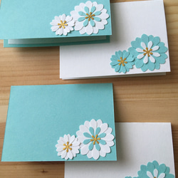 ミニカード メッセージカード 席札 ティファニーブルー メッセージ