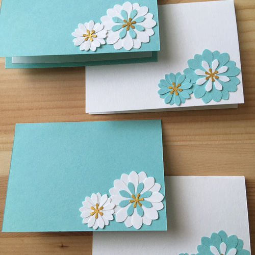 ミニカード メッセージカード 席札 ティファニーブルー メッセージ