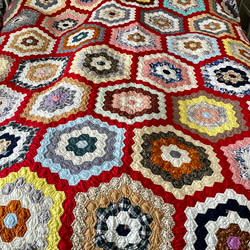 ハンドメイド特大パッチワーク 特大サイズハンドメイドパッチワーク その他インテリア雑貨 Tom Tom