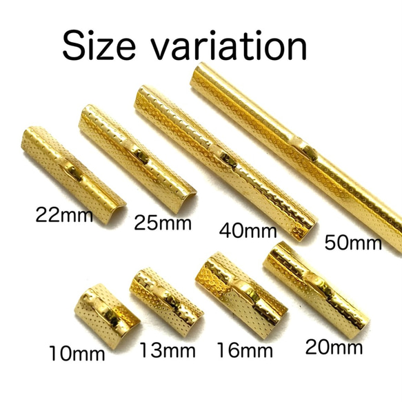 【j120-120】ワニ口 ワニカン 10mm ゴールド 120個 5枚目の画像