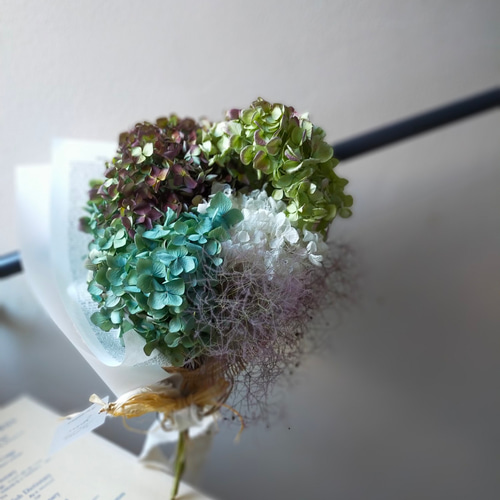 4.アキイロ紫陽花スワッグ 3.アキイロ紫陽花スワッグ