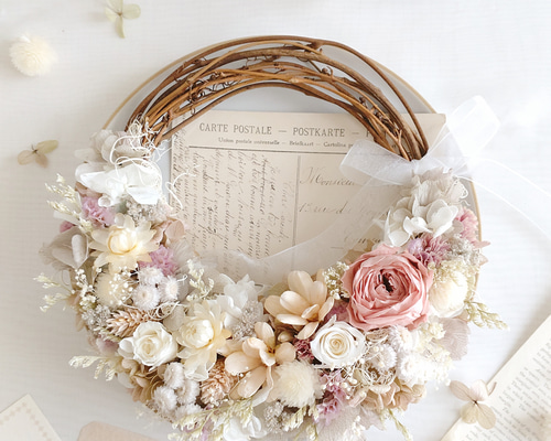 メッセージカード/結婚祝い/両親贈呈品・BOXラッピング付・直径約20cm