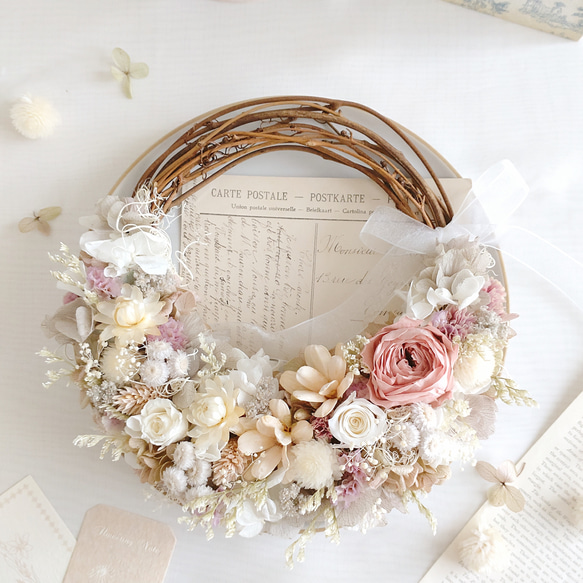 メッセージカード/結婚祝い/両親贈呈品・BOXラッピング付・直径約20cm
