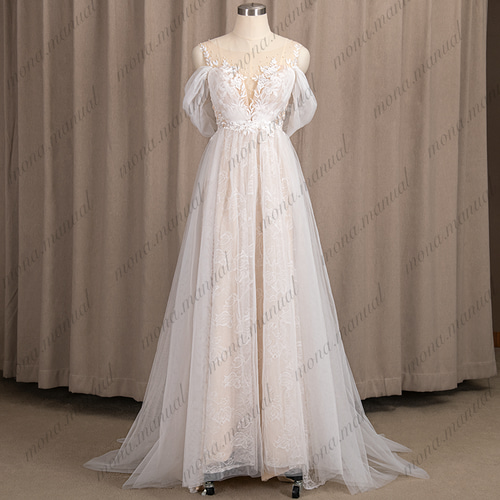 ミカドシルク 100% マーメイド ウェディングドレス #ma023 ドレス