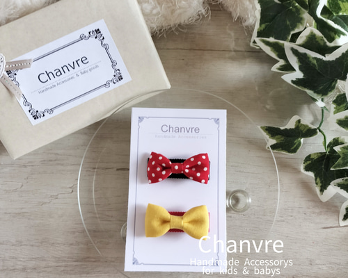 ベビー＆キッズヘアクリップ　ハンドメイド ベビー & キッズ ポップなおでかけヘアクリップ ベビー服 Chanvre 通販