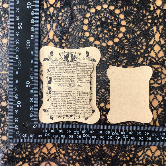 糸巻き台紙 大サイズ オリジナル 100枚 Fボード紙 5枚目の画像