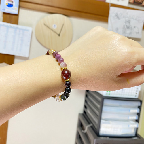 商売繁盛 才能開花 ガーネット トルマリン ルチルクォーツ 年賀 贈り物