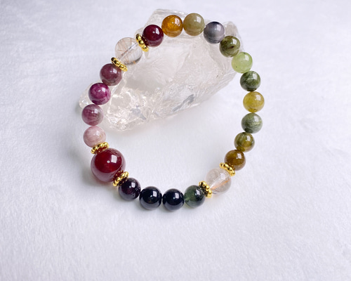 商売繁盛 才能開花 ガーネット トルマリン ルチルクォーツ 年賀 贈り物