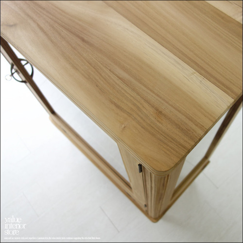 チーク無垢材 飾り棚 i - l/N 食器棚 コレクションケース ガラスケース