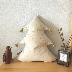 アクセントクッション-Christmas tree- WHITE 10枚目の画像