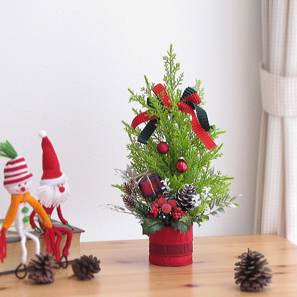 訳あり超特価の通販 クリスマスツリー☆ゴールドクレスト・ギフトボックス・キラキラ フラワー・リース
