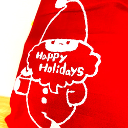 【クリスマスセール　3割引き】サンタの巾着袋　クリスマスプレゼント　ラッピングなどに 4枚目の画像