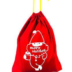 【クリスマスセール　3割引き】サンタの巾着袋　クリスマスプレゼント　ラッピングなどに 5枚目の画像