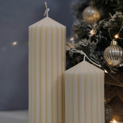 【Setでお得】 Circus Pillar Candle (2size Set)　~サーカス　ピラー　キャンドルセット 3枚目の画像