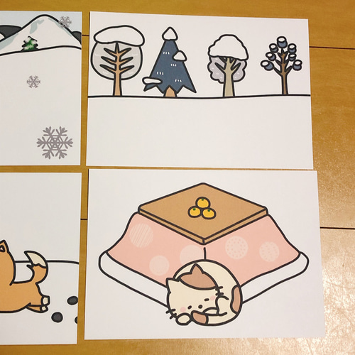 ペープサート ゆき 雪 ゆきやこんこ 雪やこんこ 童謡 保育 誕生会 冬の 