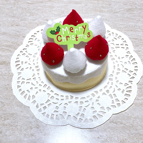 フェルトの小さなクリスマスケーキ ぬいぐるみ ルナ 通販 15014880