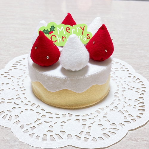 フェルトの小さなクリスマスケーキ ぬいぐるみ ルナ 通販 15014880