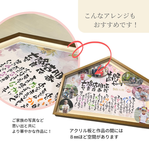 家族ポエム オーダーメイド ハンドメイド　ネームインポエム　インテリア オーダーメイド ポエムなおうち 家族 6名様まで 名前入り 家族ポエム