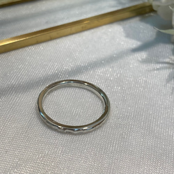 槌目リング(幅1.8mm ナロータイプ)silver950 指輪・リング Atelier