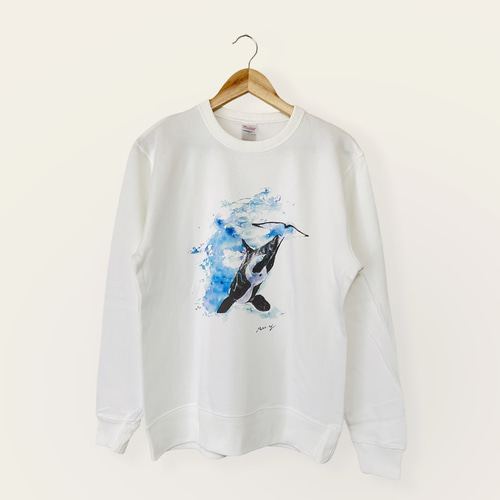 オリジナルアート スウェット】シャチ XL スウェット・トレーナー Mai