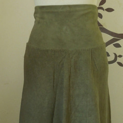 asana ヘンプコットン ロングスカート121●草木染めパープル 6枚目の画像